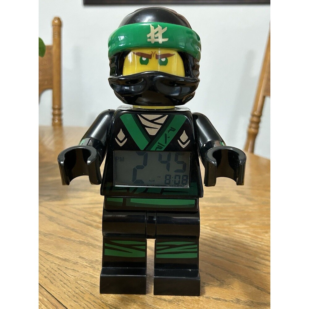 Lego Ninjago Masters of Spinjitzu Lloyd Green/Black Digital Alarm Clock